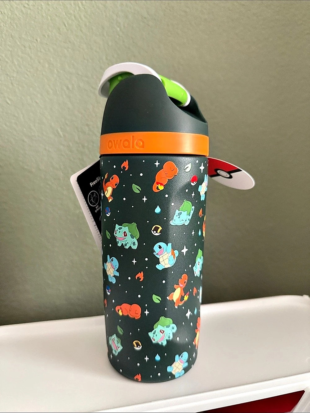 Owala Kids FreeSip Stainless Steel Water Bottle - Pokemon